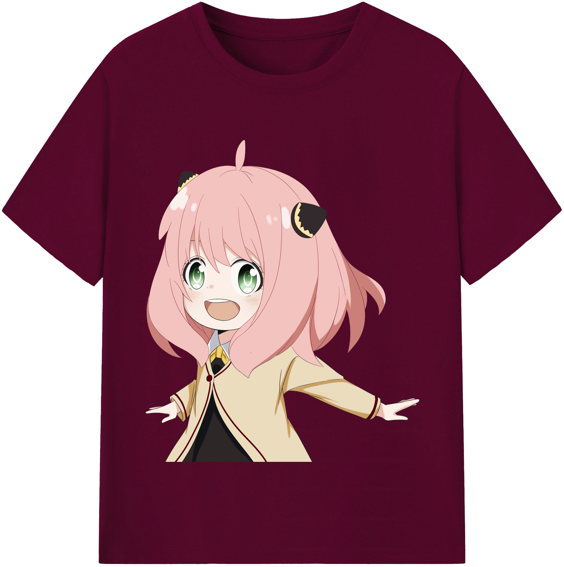 （画像用） SPY×FAMILY间谍家家酒 レディースカジュアルプリントTシャツ（綿100％）